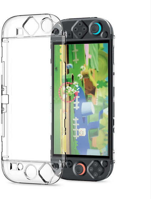 Spigen Switch2 PC 대응 클리어 케이스 도크 대응 보호 커버 투명 소재 에어 피트