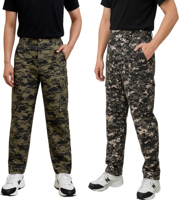몰앤모어 남자 밀리터리 작업복바지 전술 카고 군복 건빵 작업 바지 조거팬츠 빅사이즈