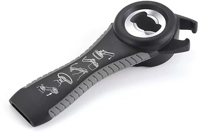 에브리샤인 병뚜껑 캔뚜껑 따개 만능 오프너 3종, 1개, 블랙