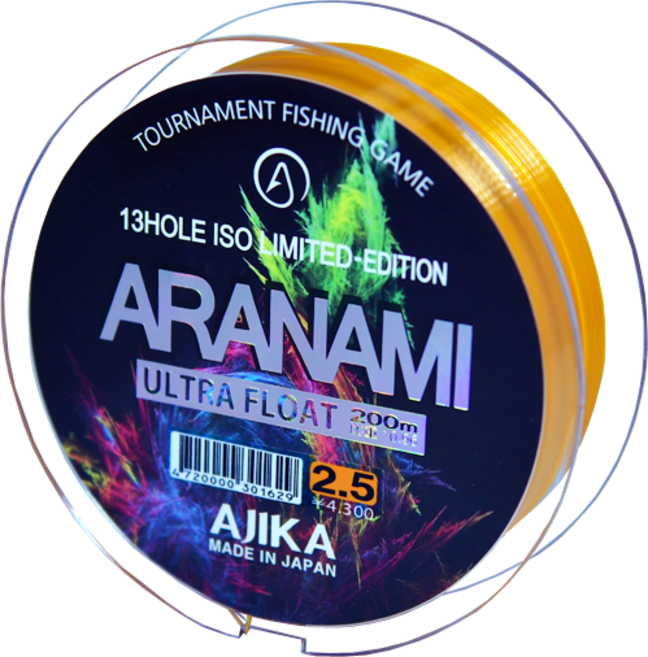 아지카 아라나미 13공사 울트라플로팅 200m 감성돔원줄 바다낚시터원줄 찌낚시원줄 바다낚시원줄, 옐로우오렌지, 1개
