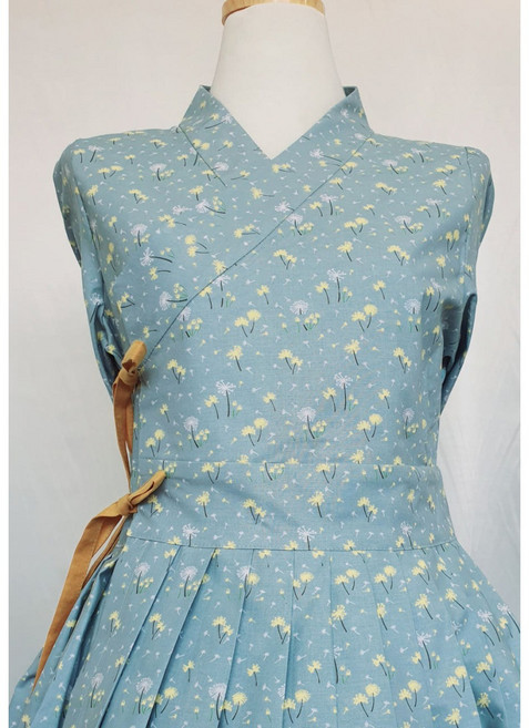 생활한복 민들레 씨 철릭원피스 사이즈 추가 가능 빅사이즈 [이리스]