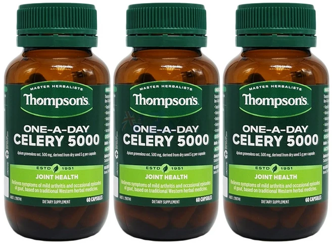 [톰슨] 셀러리 5000MG 60캡슐 3개, 60정 - 쿠팡