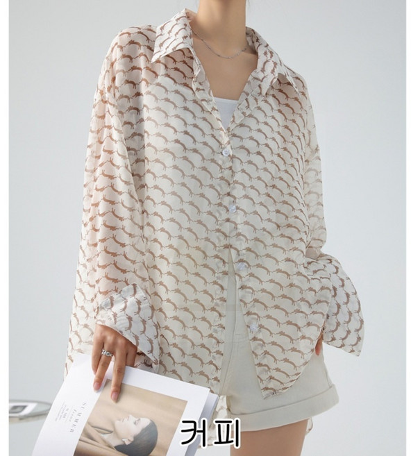 HAENGBUK 텐셀 얇은 쉬폰 긴팔 자외선 차단 셔츠 여외투 여름 셔츠 아우터 드레이프 트임 상의