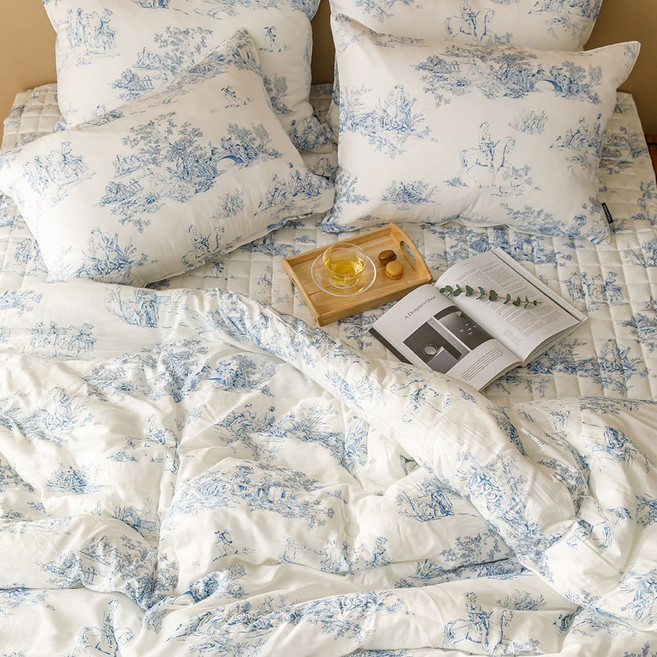 모더브 엔틱 텐셀 사계절 차렵 이불 침구 세트 (베개솜포함)