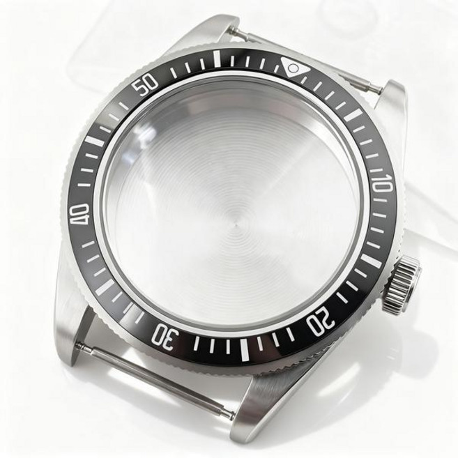 호환 39mm 실버 시계 케이스 돔형 사파이어 크리스탈 NH34 NH35 NH36 ETA2824 PT5000 자동 무브먼트용 튜더 블랙 베이 모드 부품, [04] Steel Back NH35, [38] A10