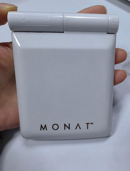 무선led메이크업 좌우반전거울 Led 엔틱탁상거울 탁상용, 로고 화이트 조명 거울