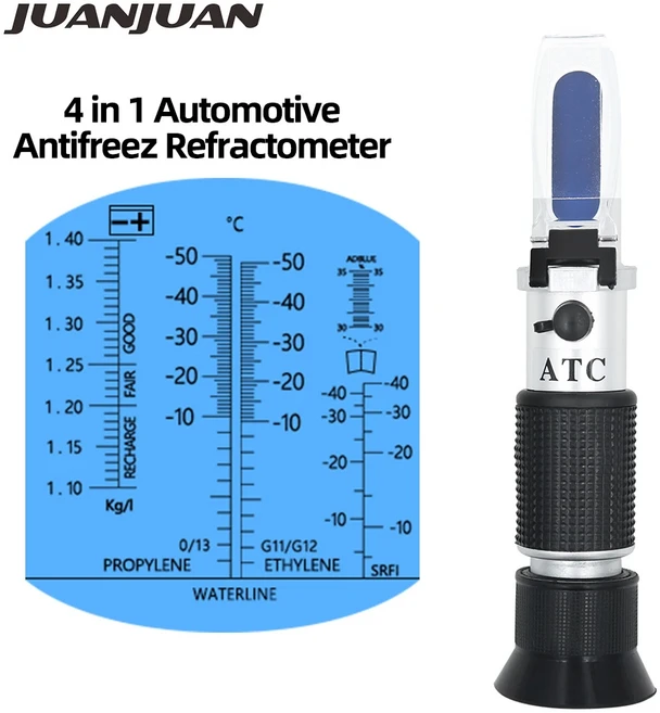 휴대용 모든 종류 브릭스 알코올 염분 굴절계 와인 맥주 설탕 과일 야채 주스 ATC 포함, 02 Auto Urea 30-35, 01 빠른  Mainland