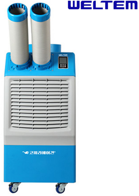 웰템 산업용 에어컨 실외기없는 이동식 업소용 공업용 에어콘 1구 2구 3구, 3_2구 WPC-4900P