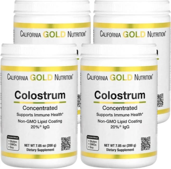 캘리포니아 골드 뉴트리션 초유 분말 농축 200g 4통 - 쿠팡