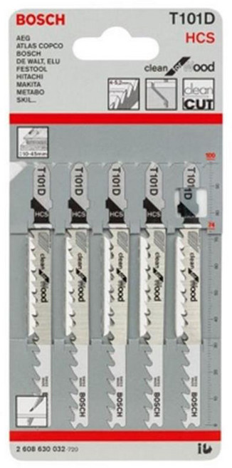 보쉬 T101D 목공용 목재직소날 클린컷 직소기목공날