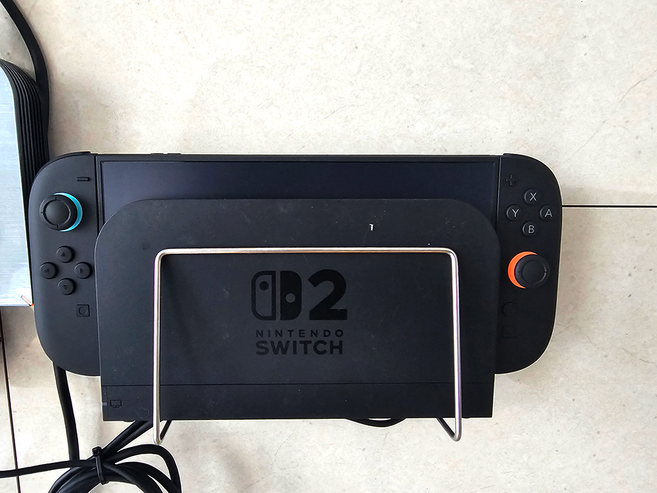 닌텐도 스위치2독 전용 게임기 무타공 아트월 거치대 무타공1초설치, 1개, 스테인리스 실버, 닌텐도 스위치2독 전용 거치대