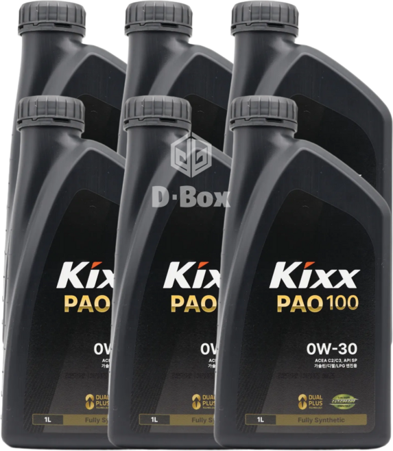 7위 - 킥스 파오100 0W30 가솔린 LPG 디젤 엔진오일, 6L, 1개
