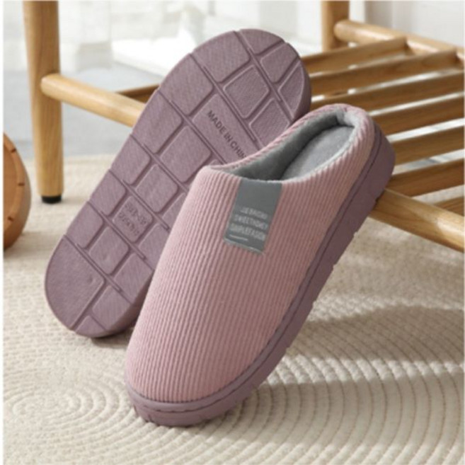 1+1 북유럽 감성의 코듀로이 골지 벨벳 반목 심플디자인 슬리퍼 거실화