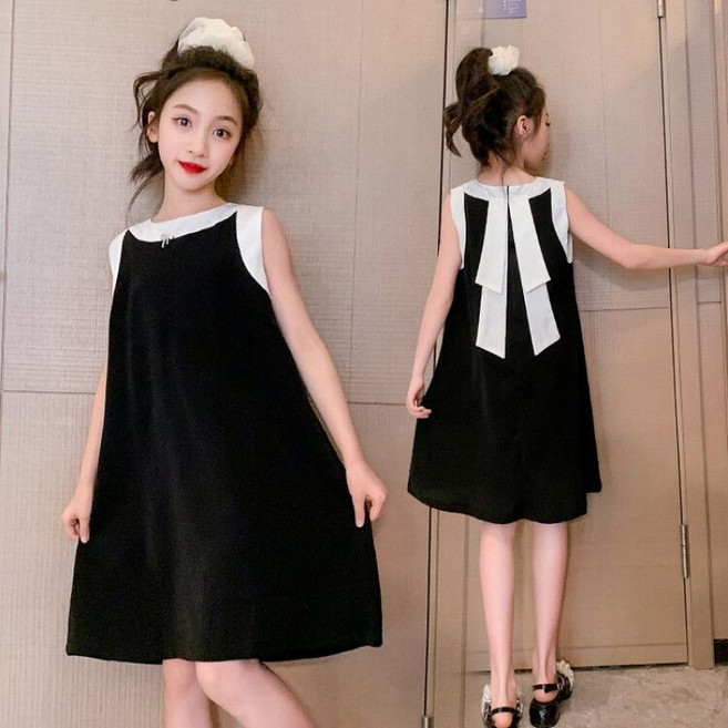 해피유통 소녀 봄여름 민소매 원피스 캐주얼 패션디자인14세 이상