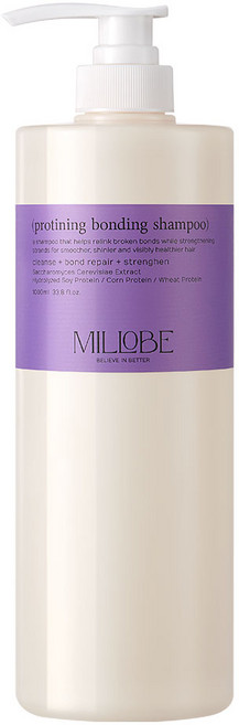 밀로베 프로티닝 본딩 샴푸 모든모발용 수분 영양 1000ml, 1개, 1L
