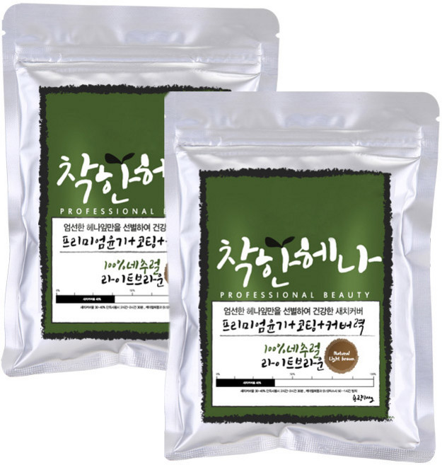 순한천연 새치염색 착한헤나 천연헤나가루 새치염색커버 100g, 착한_라이트브라운, 1개