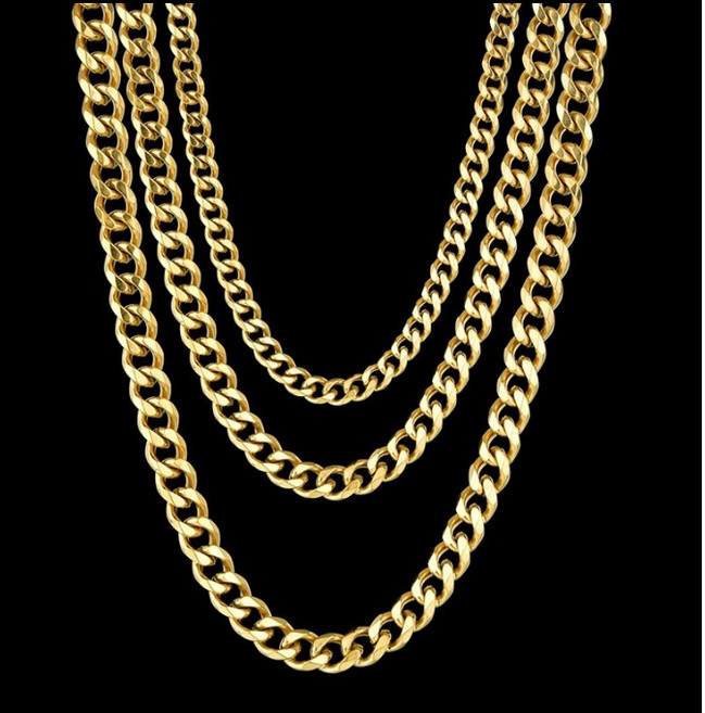 가짜 금목걸이 남녀공용 도금 체인목걸이