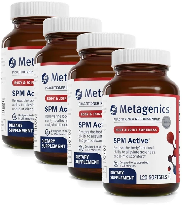 메타제닉스 SPM 엑티브 소프트젤 Metagenics SPM Active, 4개, 120정 - 쿠팡