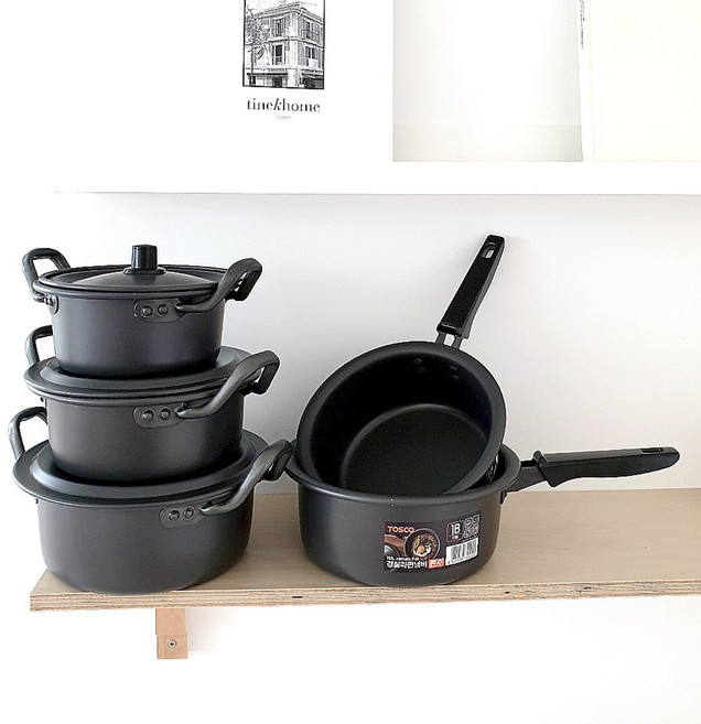 경질라면냄비 양은 블랙 검정 경질 찌개 탕 오뎅탕 김치찌개 포장마차 술집 가정 캠핑 야외 1인용 2인용 3인용 업소용 양수 편수 냄비, 양수 22