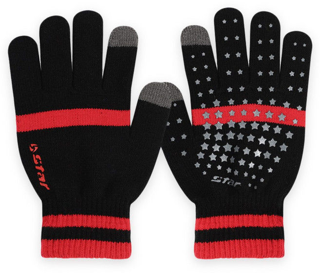 스타 동계용 스포츠장갑 니트장갑 스마트폰터치가능, 1개