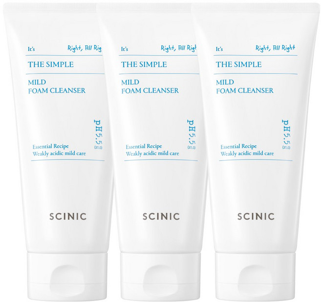 싸이닉 더 심플 마일드 폼 클렌저 120ml 3개