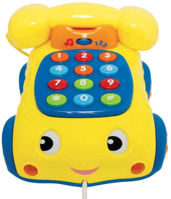 아기풀어롱 자동차전화기 영어말하기 아기장난감전화, 1개