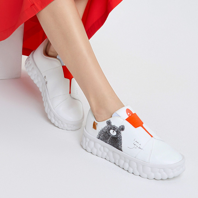 Uin 西班牙休閒鞋 女鞋 小白鞋 守護熊2W1520154