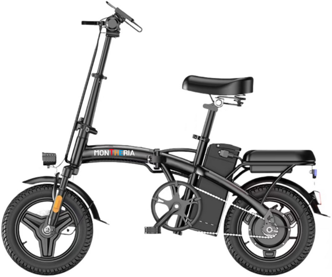 몬테리아 전기자전거 48V 450W 15.6AH 전동자전거 A598-87, 블랙-M1, 하이텐강