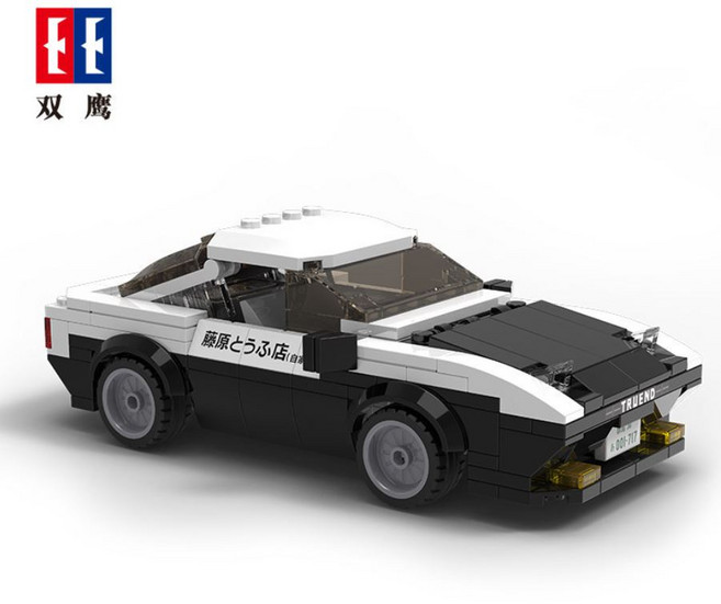 双鹰積木 頭文字D 豐田AE86積木模型 益智拼裝玩具, 如圖, 1個