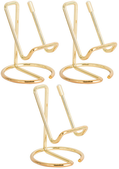 리빙준 명함꽂이, 골드 3개, 3개