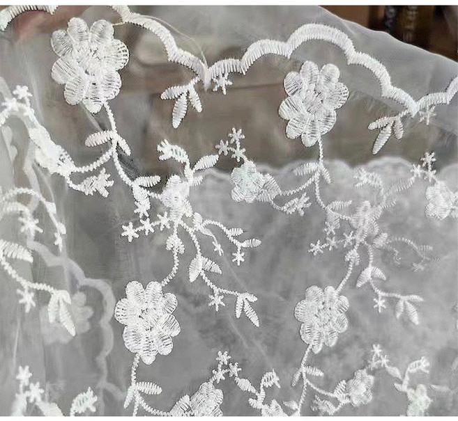 MUXIA FLOWER 蕾絲包花紗 花束包裝材料, B款大花（蕾絲）30*100cm 一入