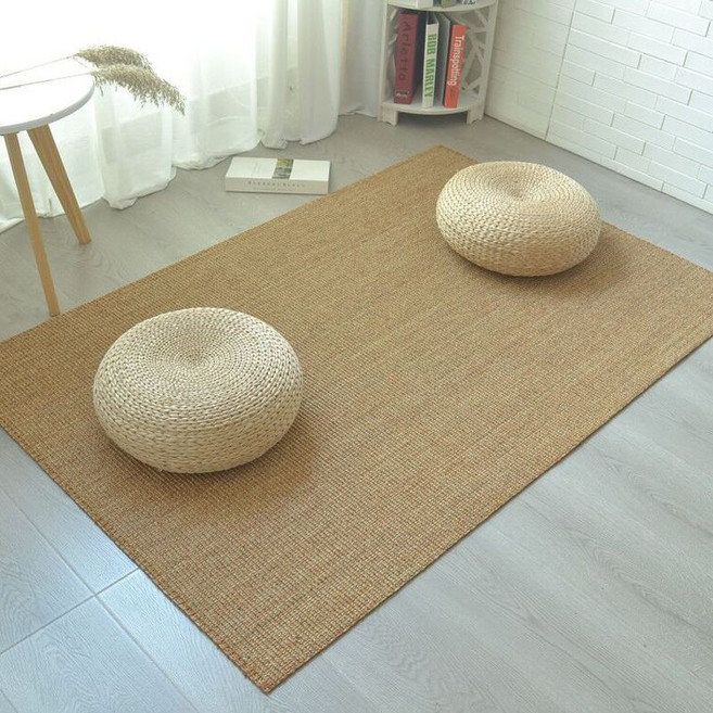 라탄카페트 사이잘 러그 거실 다다미 매트 대형 여름 거실카페트 빈티지 라탄