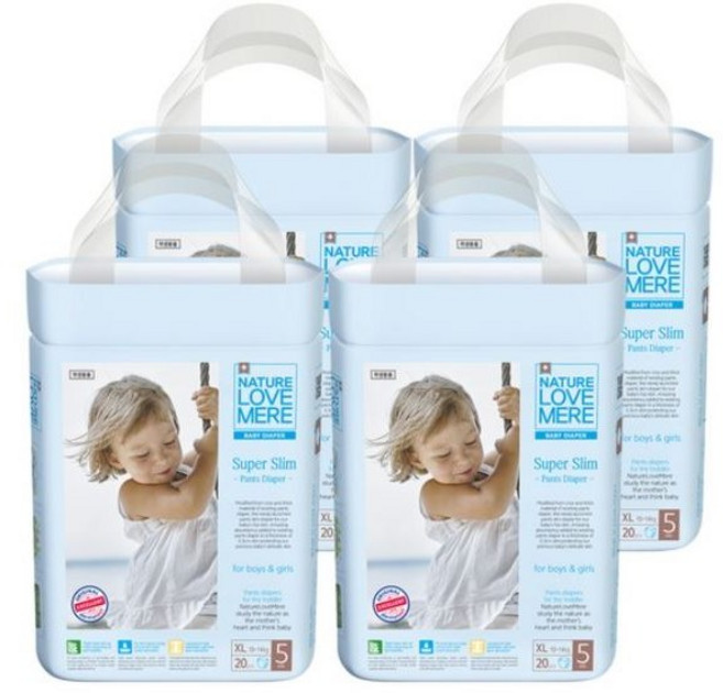 네이쳐러브메레 슈퍼슬림 팬티형 기저귀 남여공용, 5단계, 20매