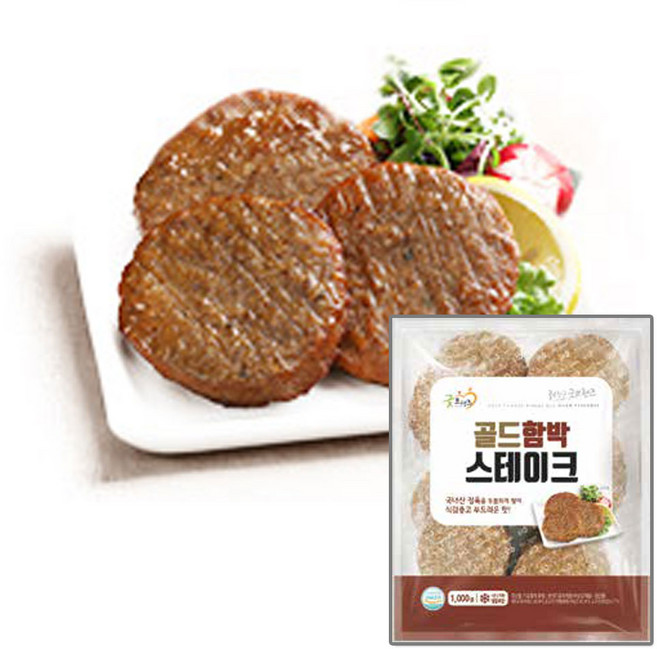 굿프랜즈 골드함박스테이크 1kg, 1개