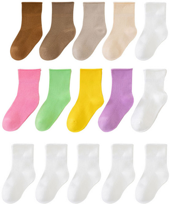 아동 소프트 미들 골지양말 5족세트