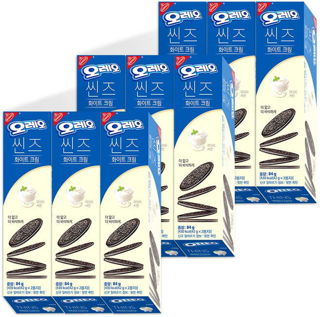 오레오 씬즈 84g 바닐라무스, 9개