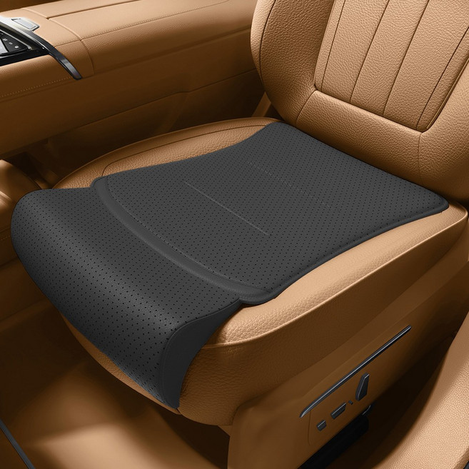 CABULE 자동차방석 차용 라텍스 다리 받침 쿠션 차량용방석사계절용, 1개, 블랙