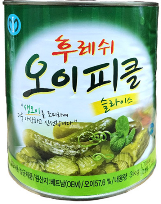 일미 후레쉬 슬라이스 오이피클, 2개, 3kg