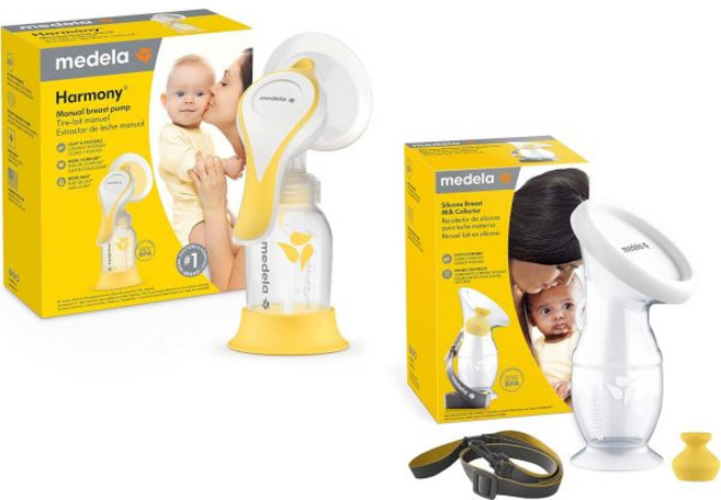 메델라 수동 유축기 세트 완벽한 조합 번들 하모니 실리콘 모유 수집기 포함 미주 내수, Harmony Pump & Silicone Collec
