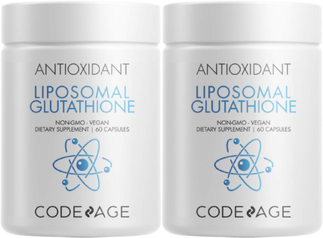 코드에이지 세트리아 리포조말 글루타치온 60 정 2개 Codeage Glutathione, 60정
