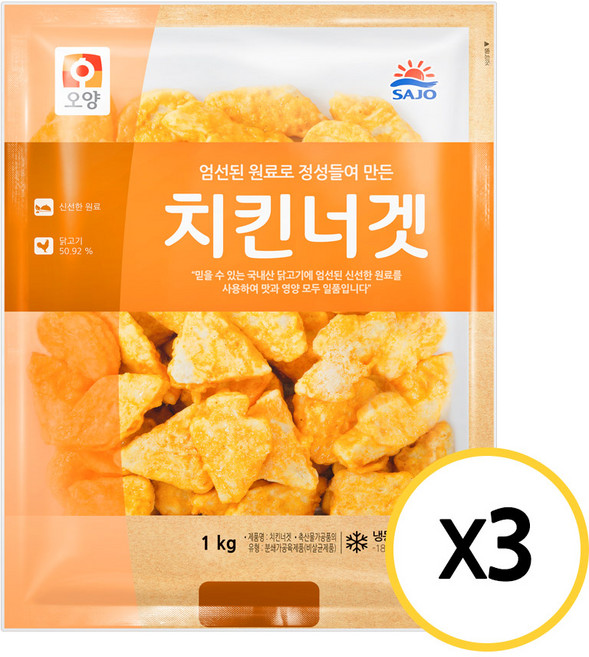 사조오양 치킨너겟, 3kg, 1개