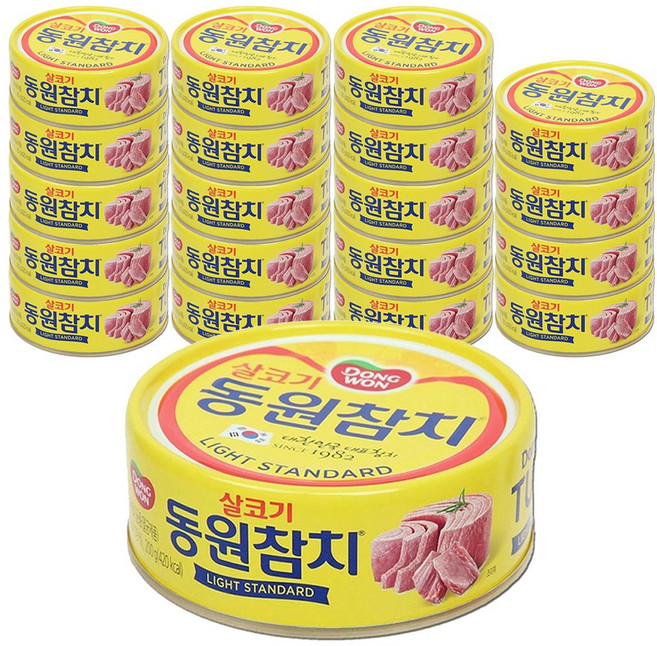동원 살코기참치, 200g, 20개