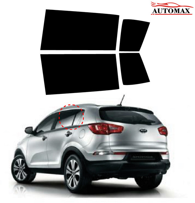 스포티지R 2열 운전석 조수석 세트 열차단 DIY 썬팅필름, 스포티지R(10-15)2열썬팅지, IR20_15%
