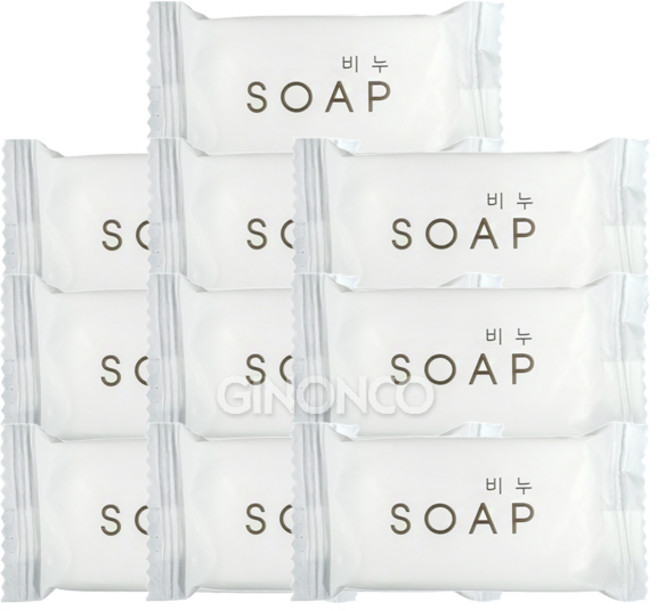 국산 일회용 사각 비누 10g 개별포장 호텔 펜션 비품 업소 여행 필수템 무배, 01_일회용 사각비누 10g 10개