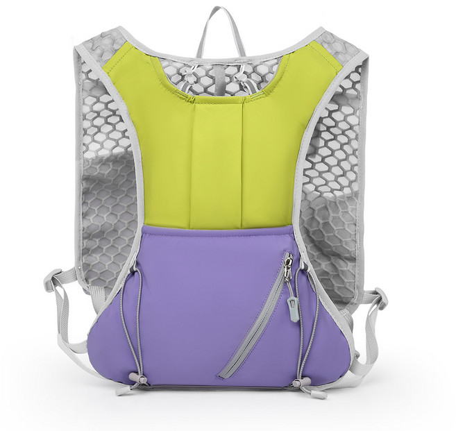 SERMER 초경량 러닝조끼 백팩 트레일 베스트, 1개, 그린 퍼플