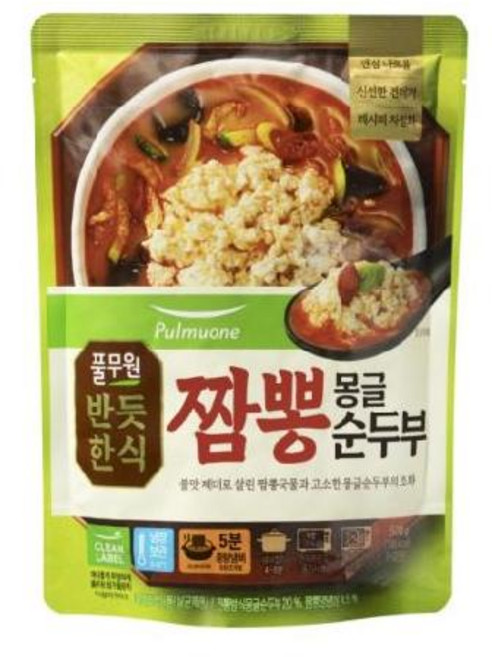 반듯한식 짬뽕 몽글순두부 500g