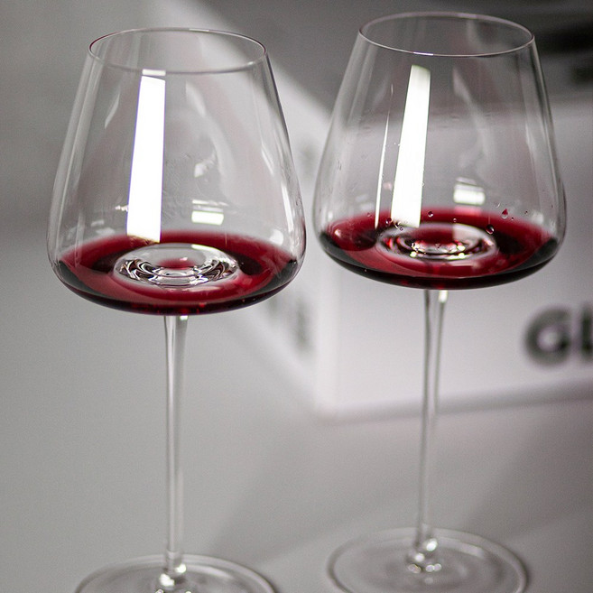 수요연차 글램 고블렛잔 크리스탈 스월링 대형 와인잔 세트, 580ml, 1개