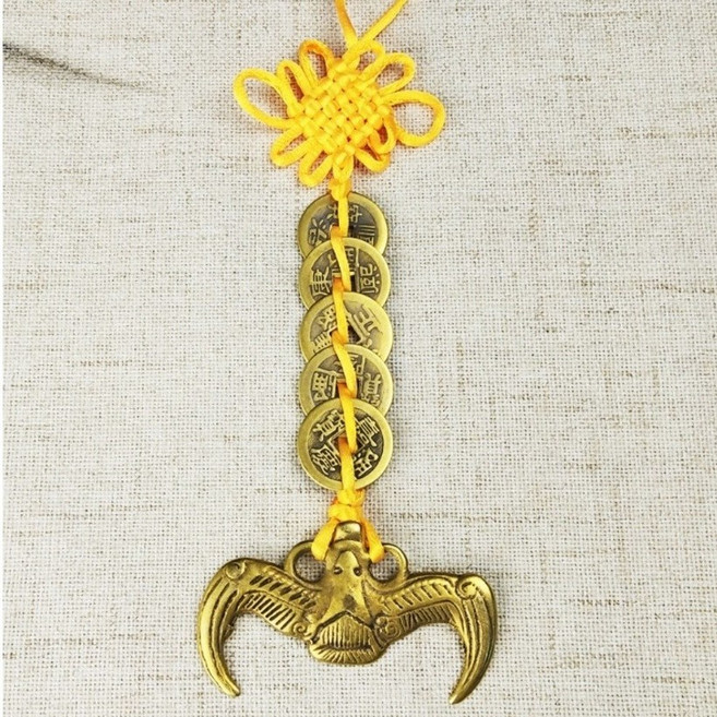 이현아트 풍수인테리 소품 액막이 박쥐장식 재물박쥐소품, 옐로우