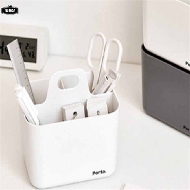 일등샵 포르타 미니 바스켓 트롤리수납함, 핑크, 1개