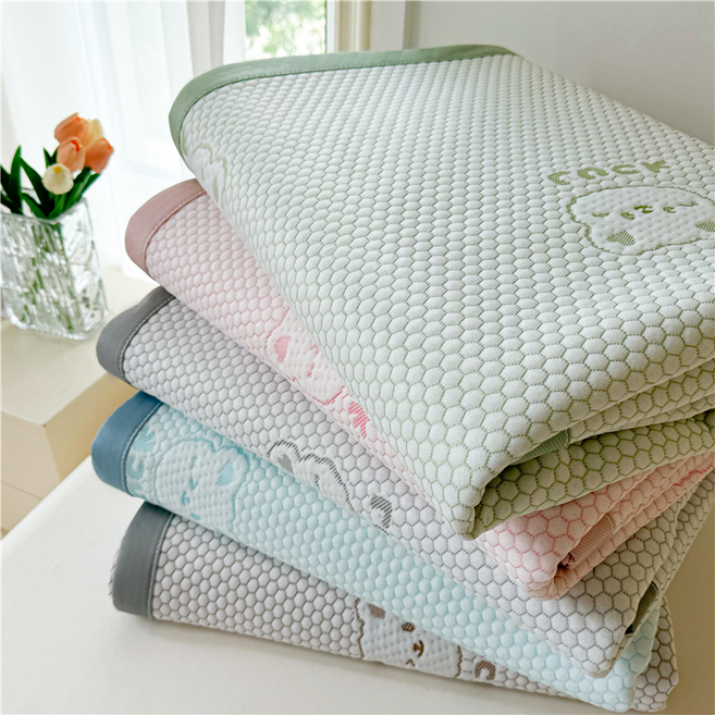 아리엘노 냉감 침대패드 냉감패드 쿨매트 고정밴드형, 그린